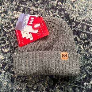 Helly Hansen Red and Gray Beanie